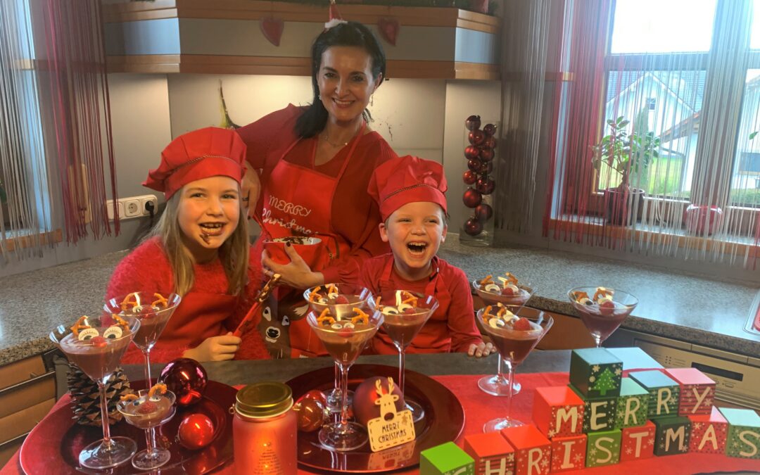 FELIZ NAVIDAD Rentier-Schokomousse a la Bina, Emilia & Elias